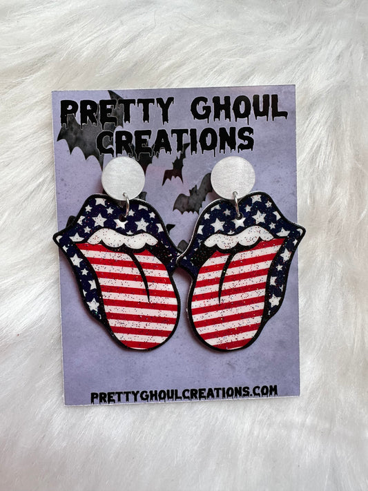 Flag Tongue earrings