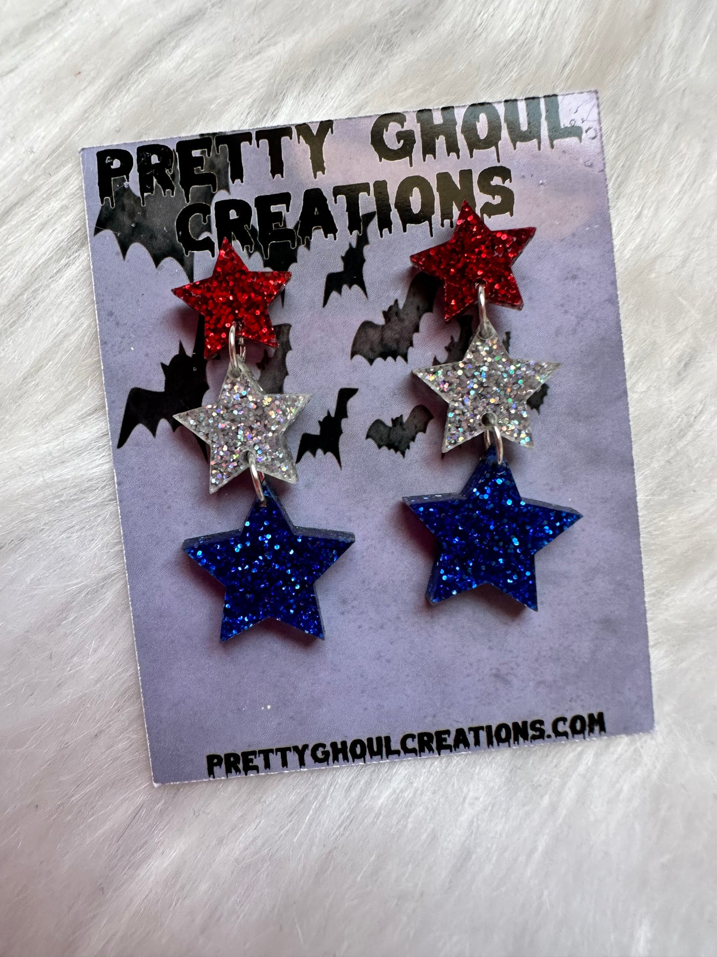 USA Star earrings