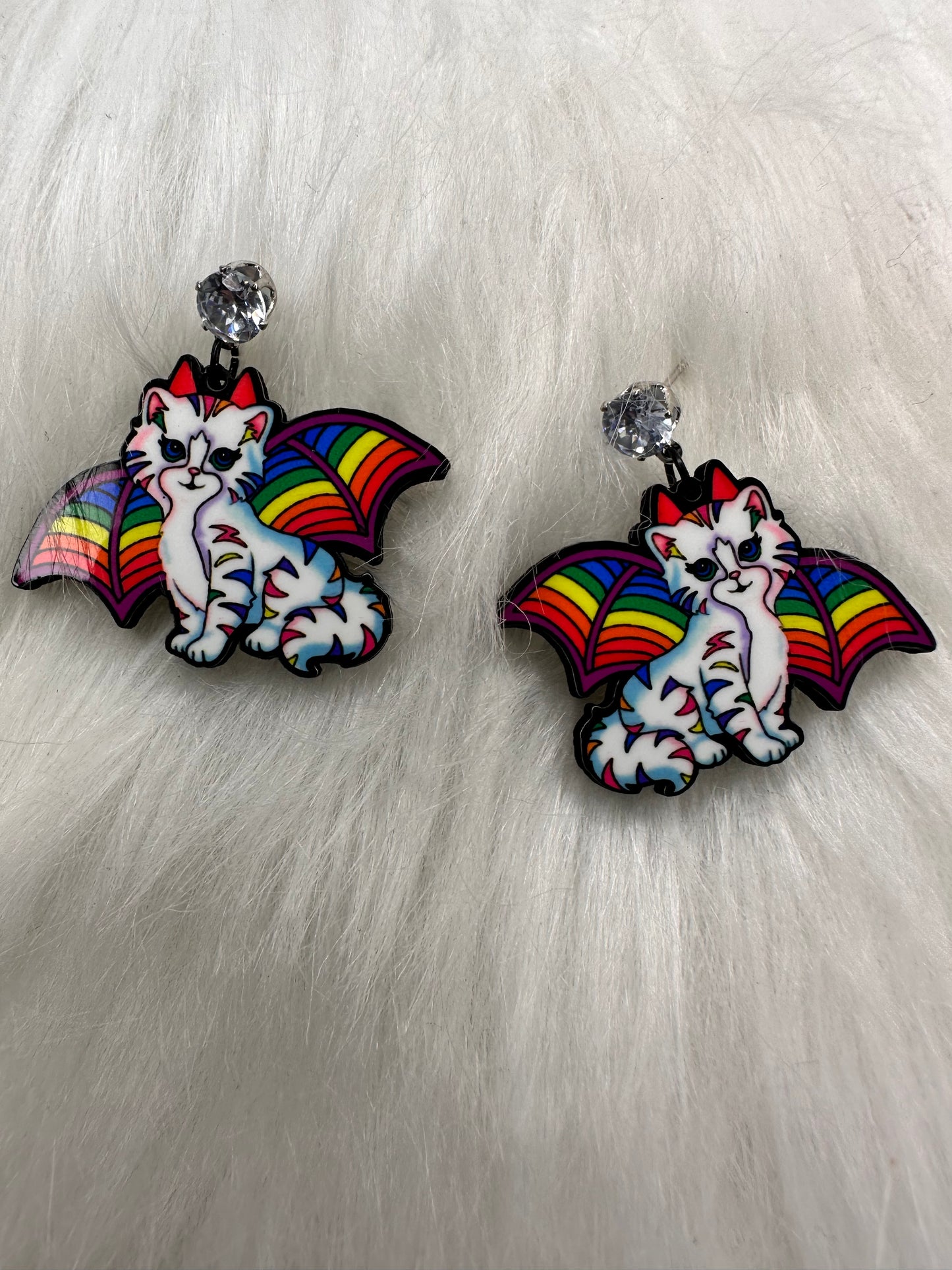 Cat Bat Earrings