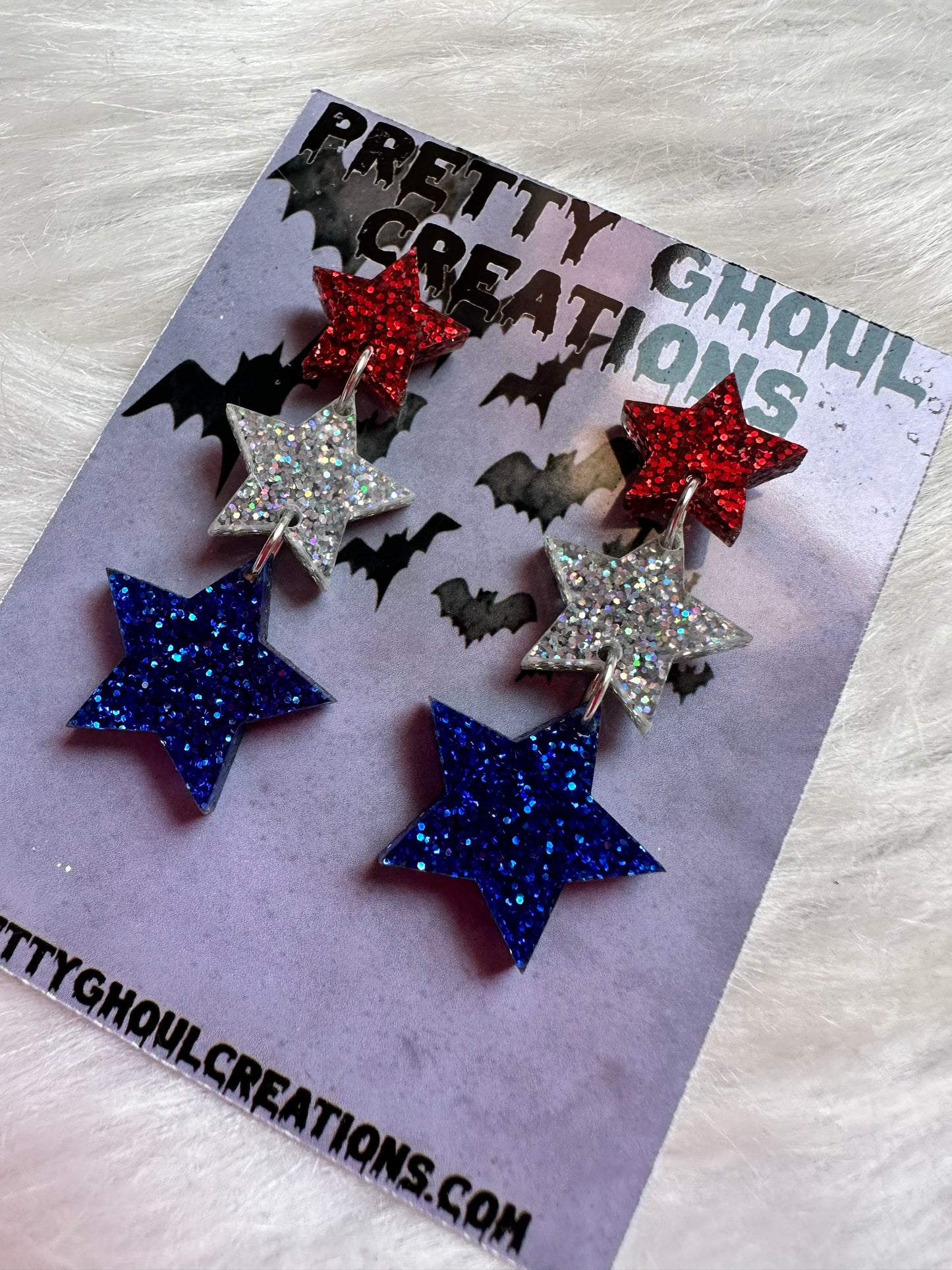 USA Star earrings