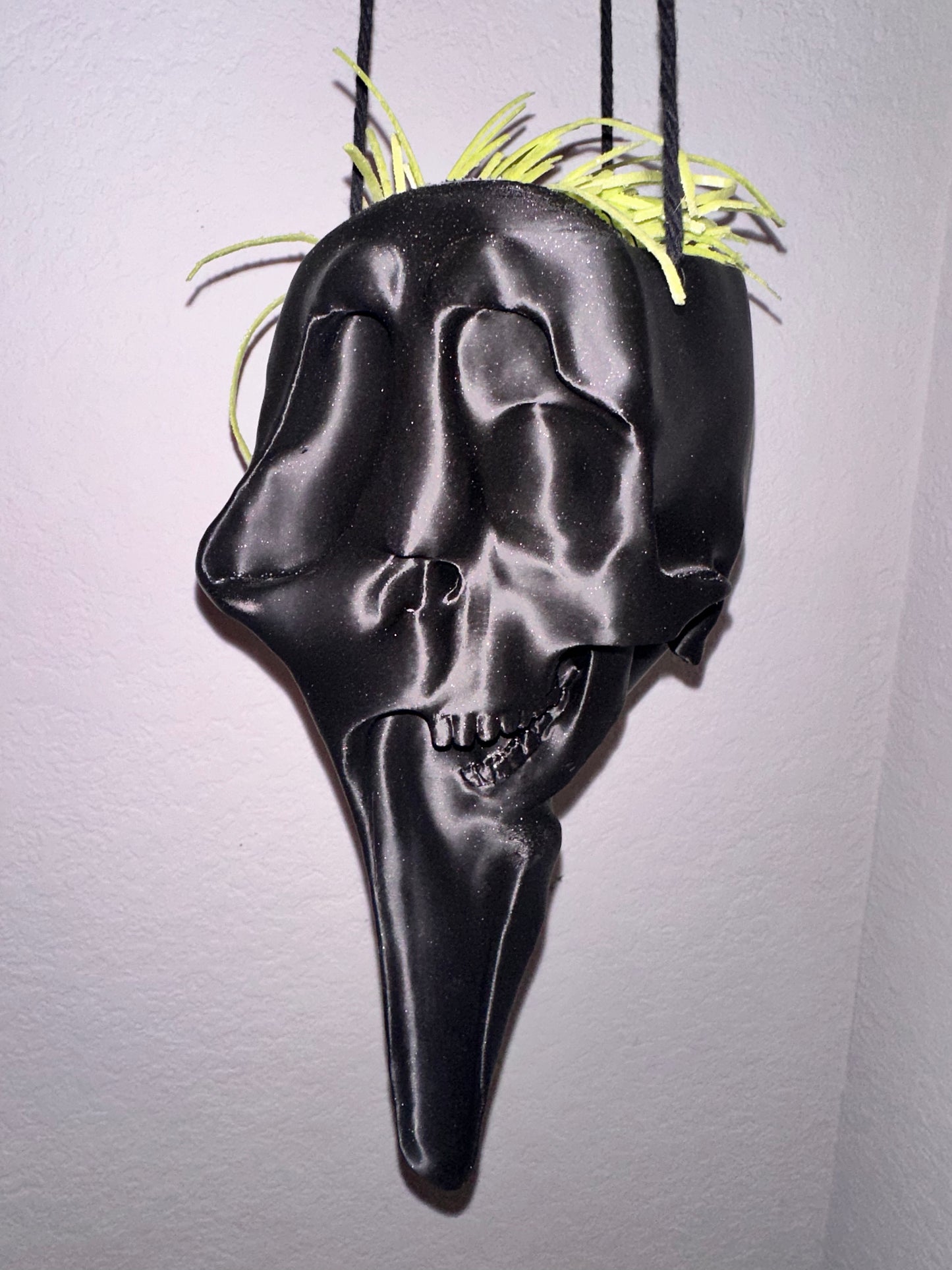 Ghostface skull planter