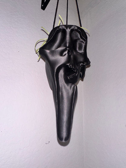 Ghostface skull planter