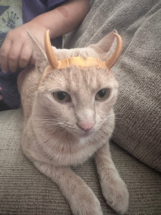 Loki cat crown