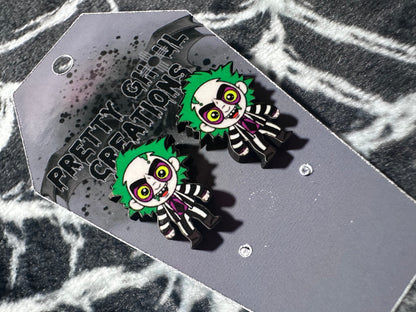 Beetlejuice Stud Earrings