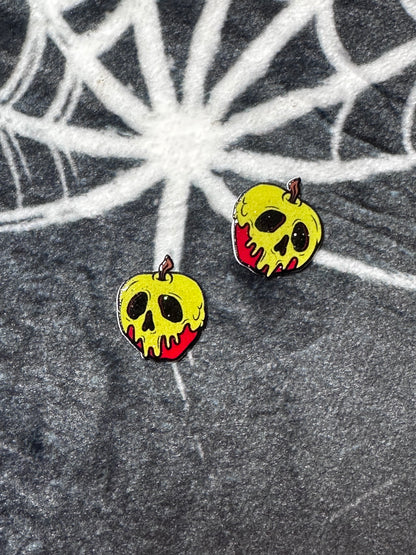 Poison apple earring studs