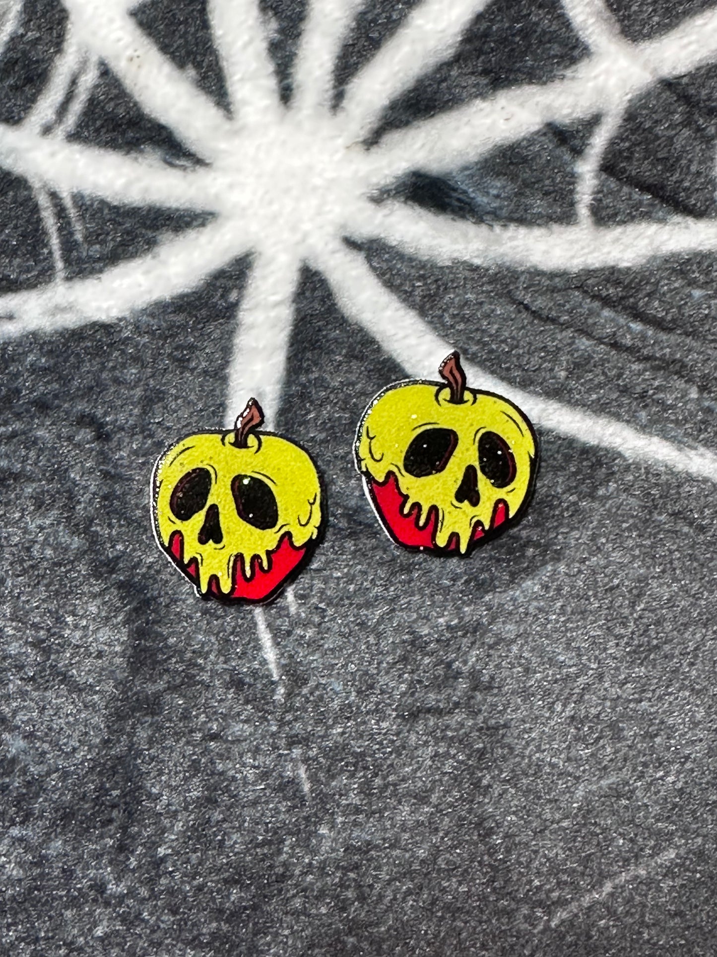 Poison apple earring studs