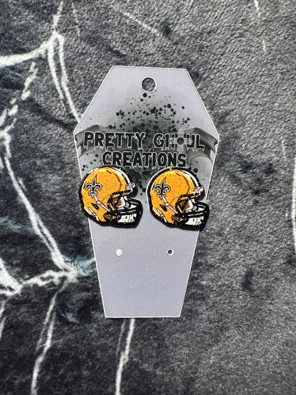 Football earrings