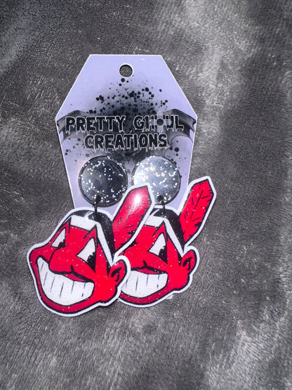 Cleveland Indians dangle earrings