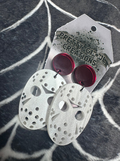 Jason Mask Earrings