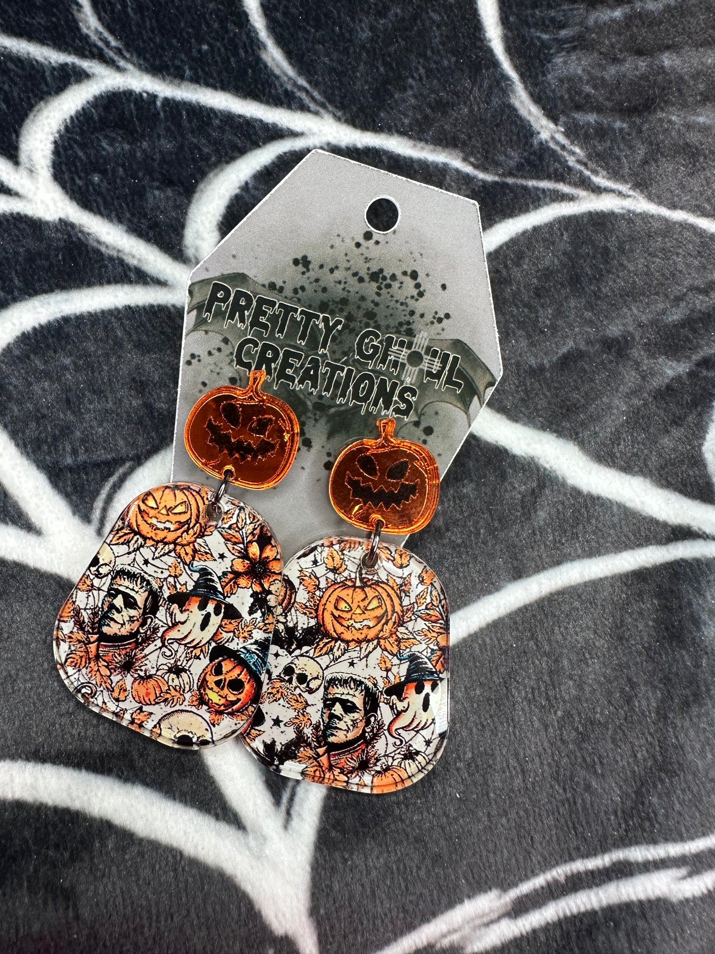 Fall Frankenstein earrings