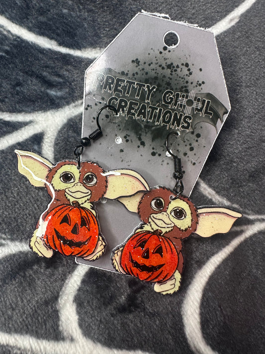 Pumpkin Gizmo earrings