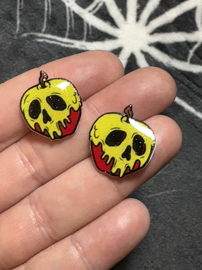 Poison apple earring studs