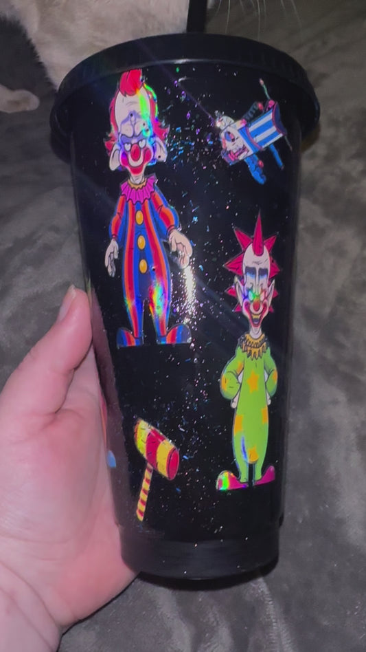 Clowns from outerspace cup