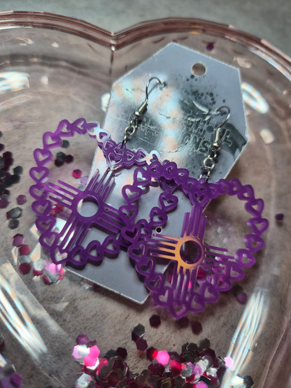 Heart Zia earrings