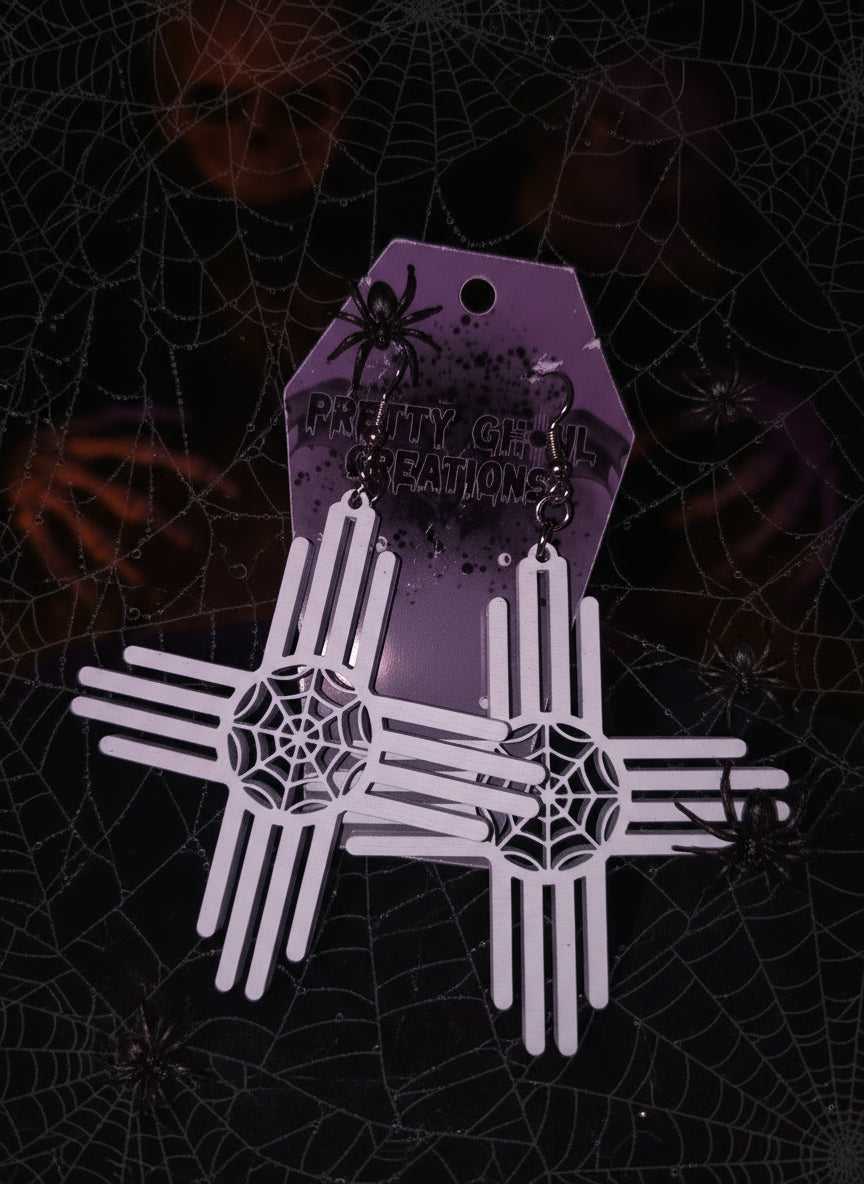 Spiderweb Zia earrings