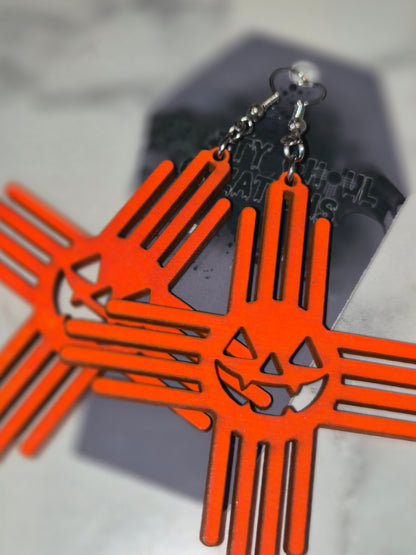 Pumpkin Zia earrings